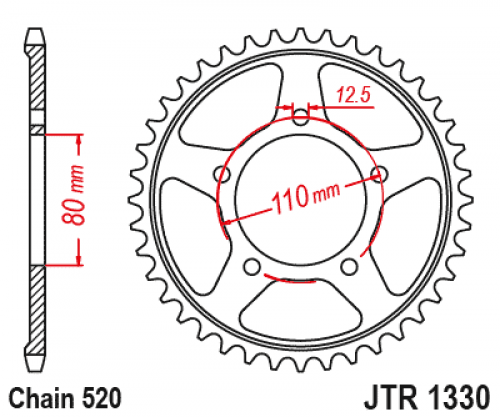 JT Sprockets JTR1330